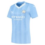 Günstige Fußballtrikots Manchester City 2023-24 Frauens Heimtrikot Kurzarm Günstige Fußballtrikots Manchester City 2023-24 Frauens Heimtrikot Kurzarm